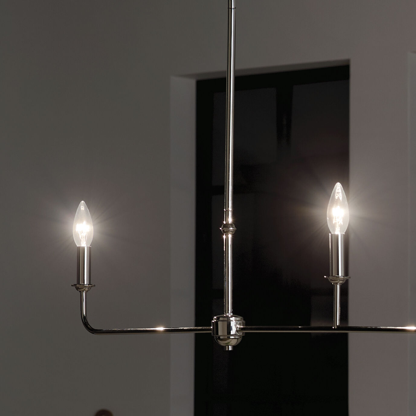 Pallas 3 Light 4.5 inch Polished Nickel Chandelier Linear Ceiling Light